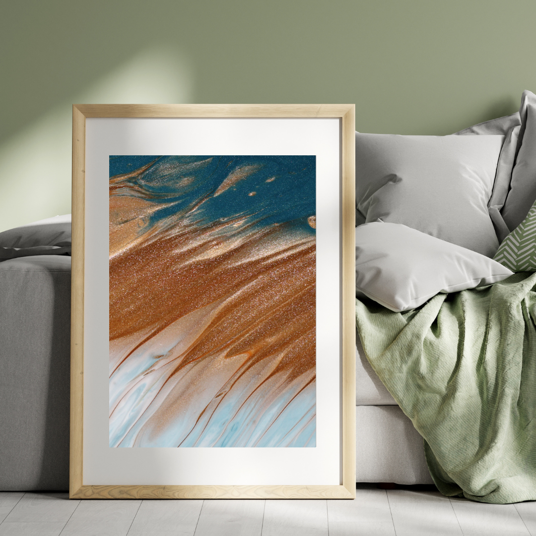 grey minimalist art wall frame mockup instagram post